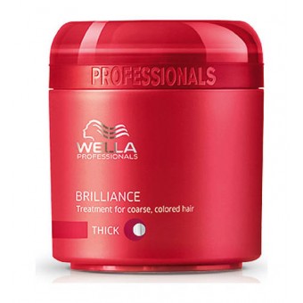 Крем-маска Wella Professionals Brilliance для окрашенных жестких волос, 150 мл